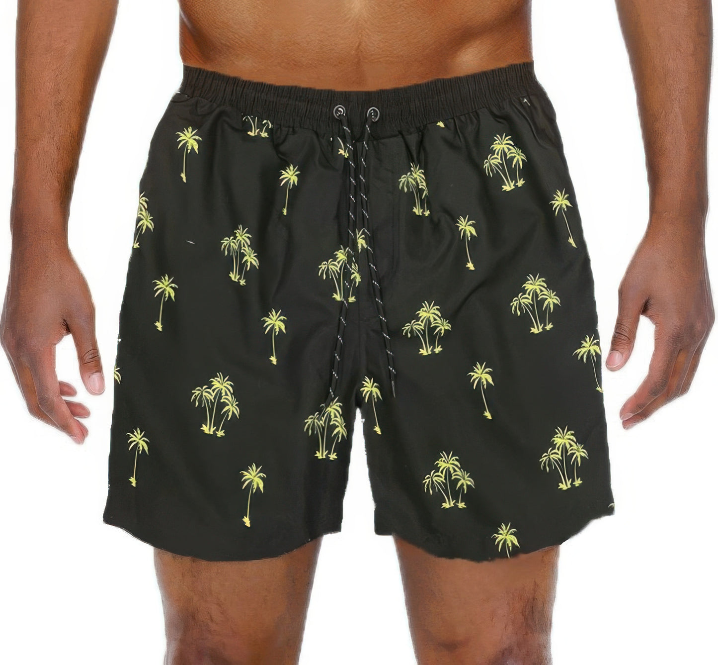 Palm Tree Print Swim Shorts - That Janis Style