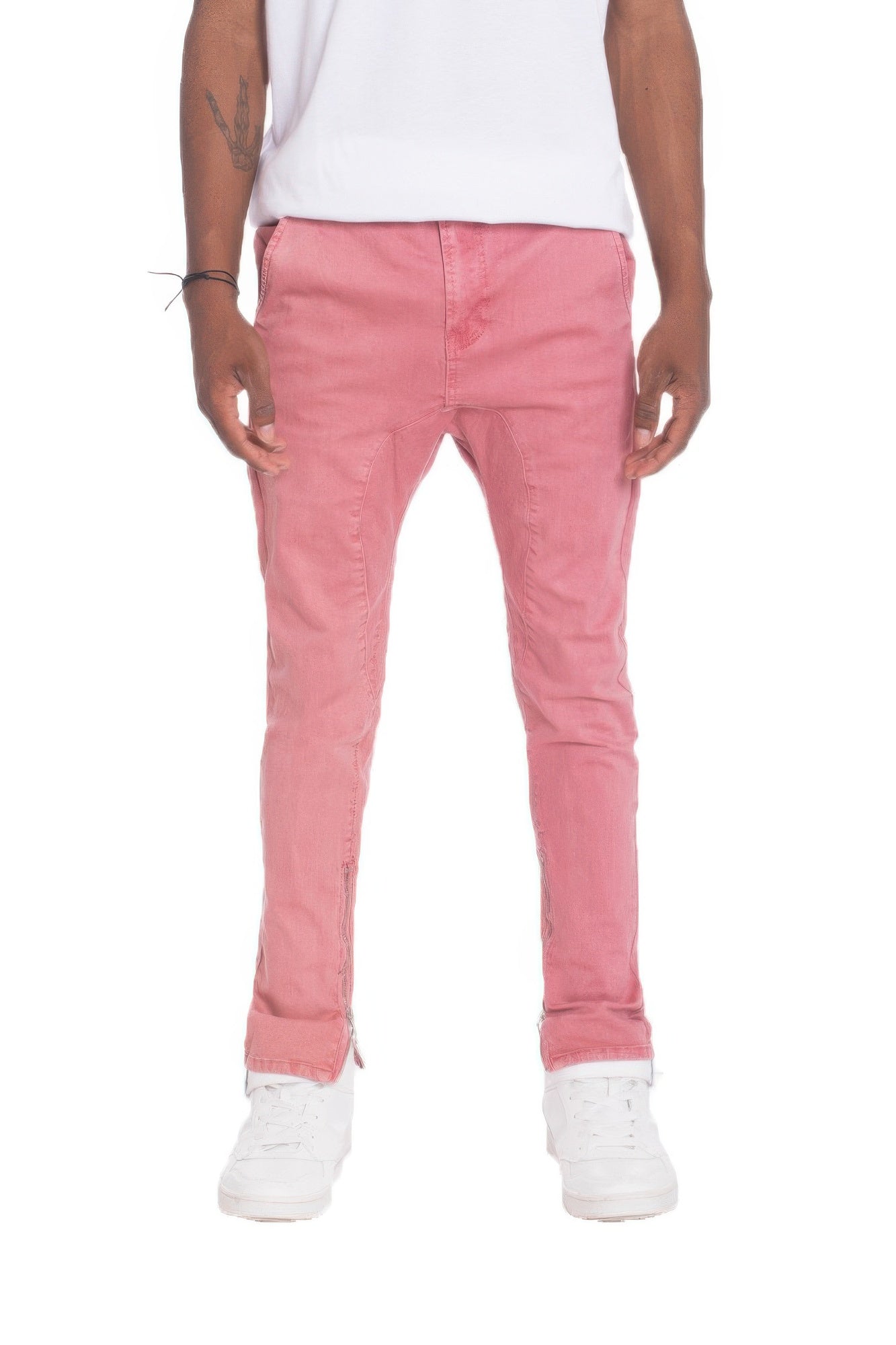 Distressed Denim Checkered Tape - That Janis Style