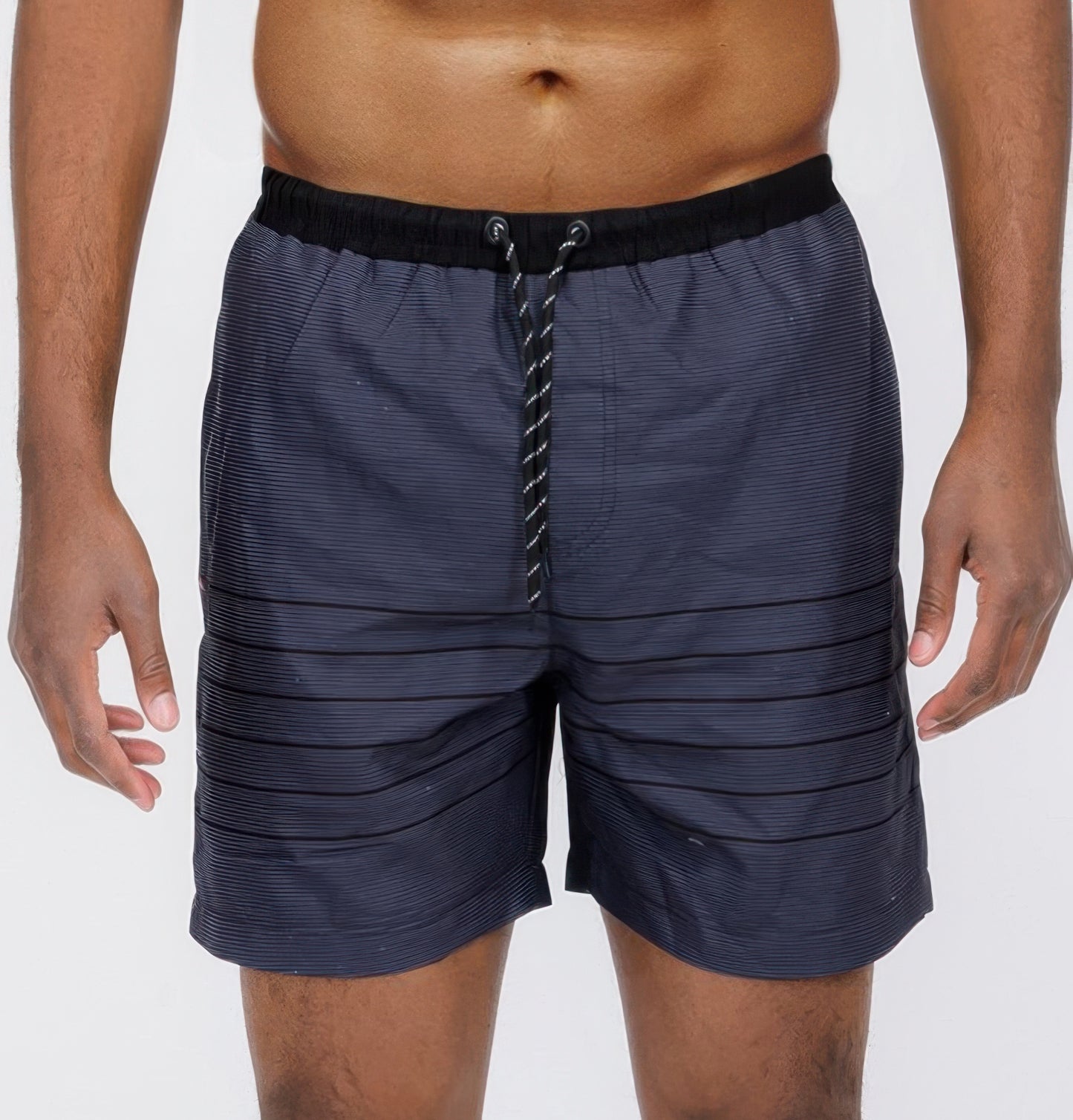 Blue Stripes Swim Shorts - That Janis Style