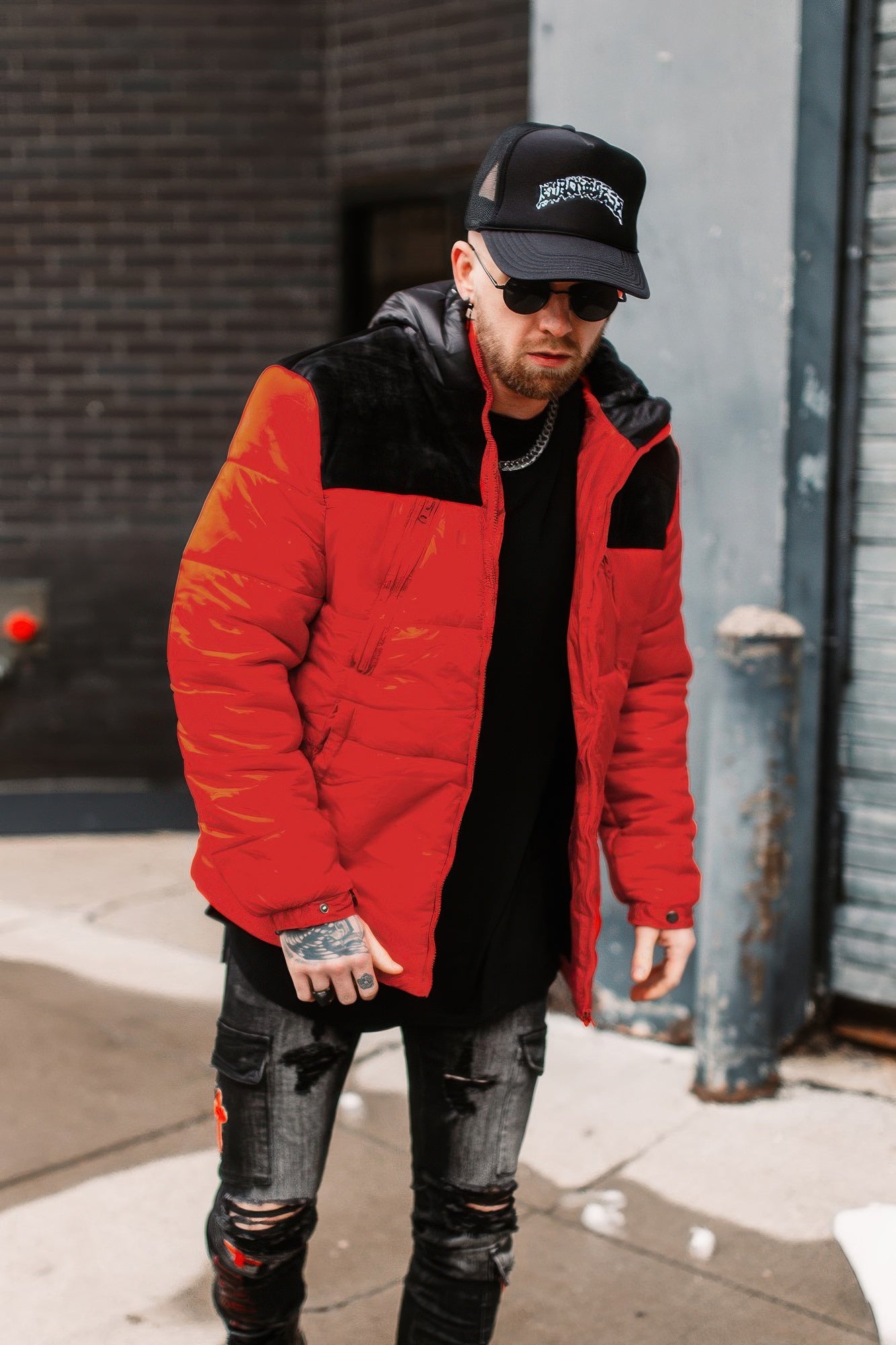 Mens Padded Buffle Puffer Jacket - That Janis Style