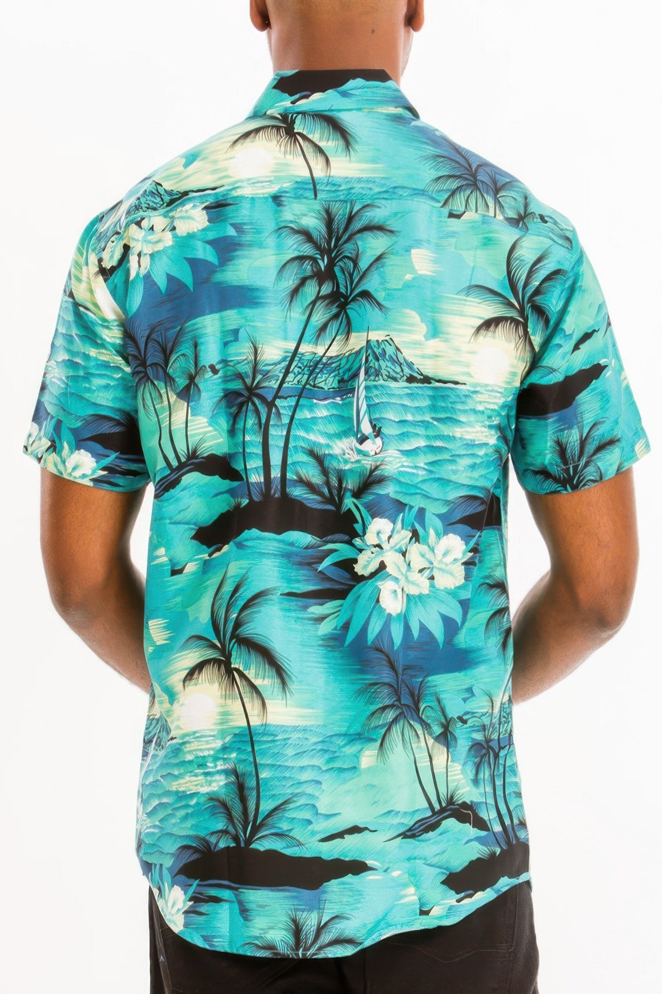 Hawaiian Print Button Down Shirt - That Janis Style