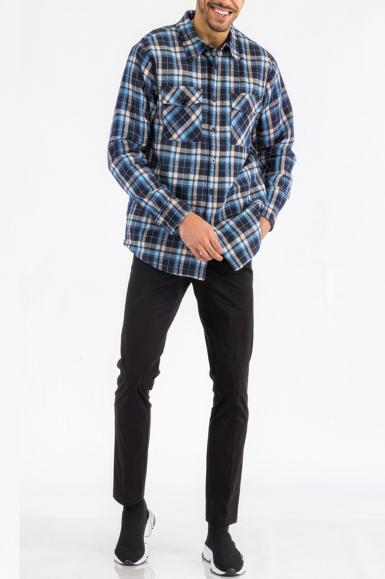 Mens Quilted Padded Flannel - That Janis Style