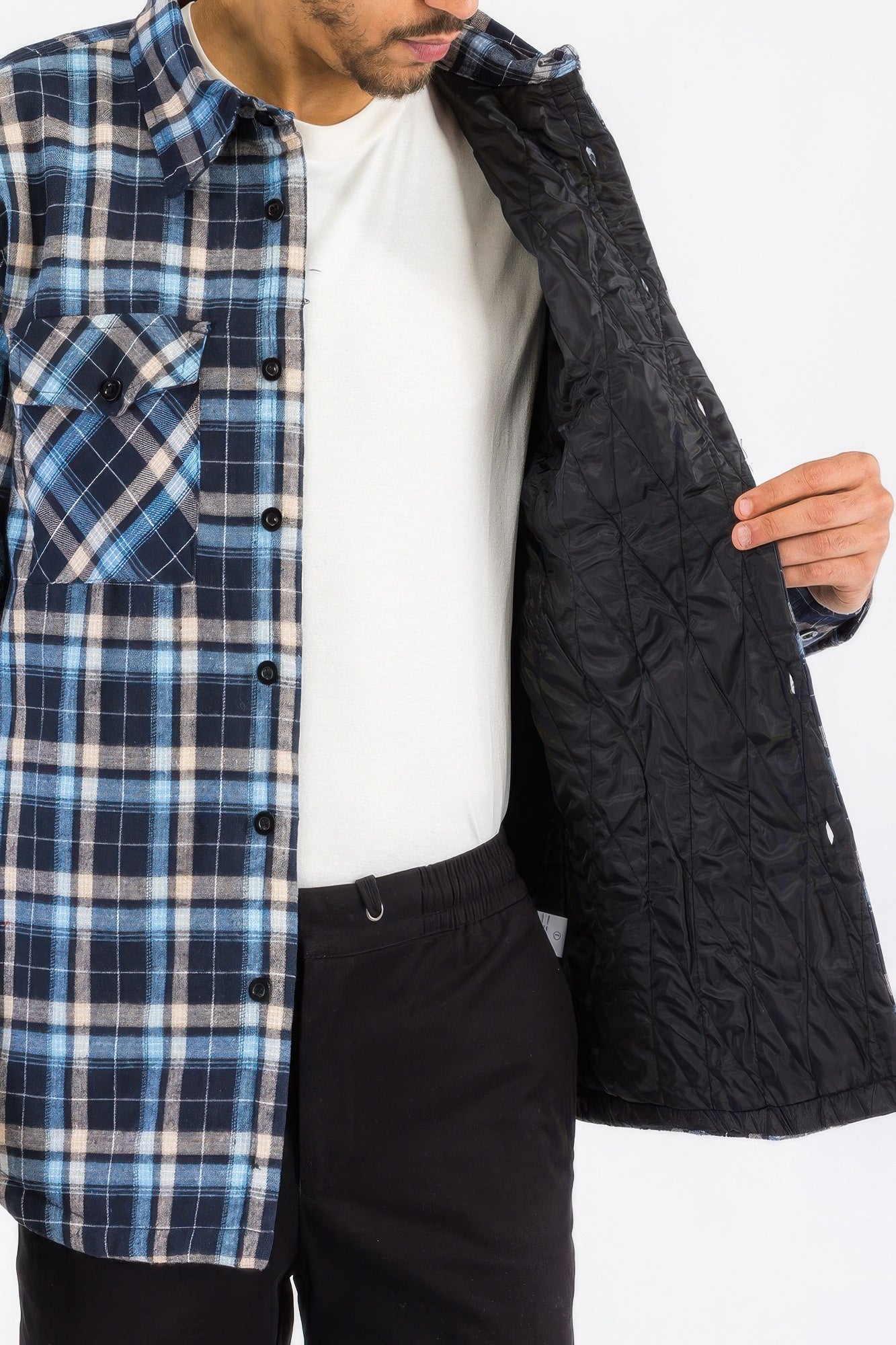 Mens Quilted Padded Flannel - That Janis Style