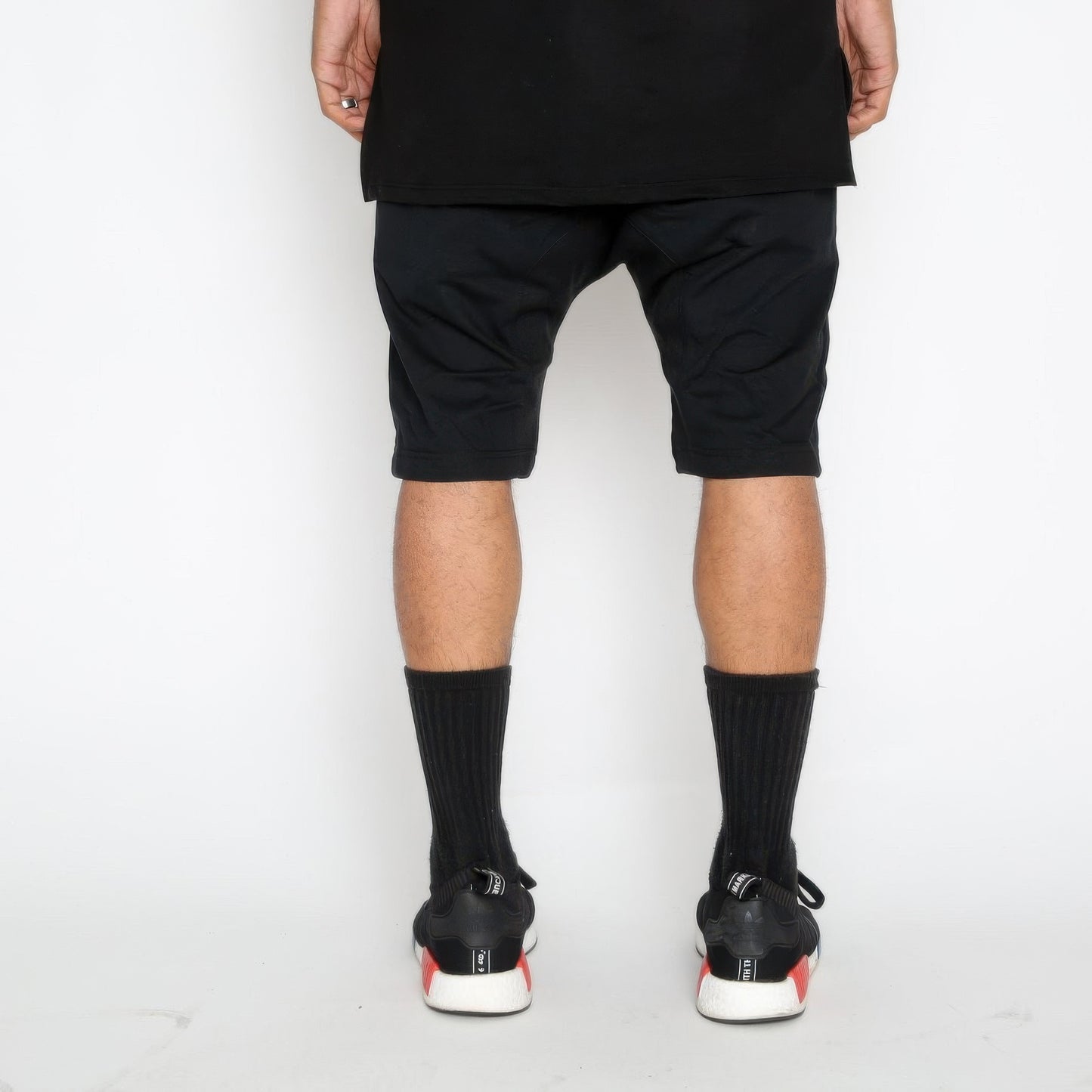 Leather Front Moto Short Pants - That Janis Style