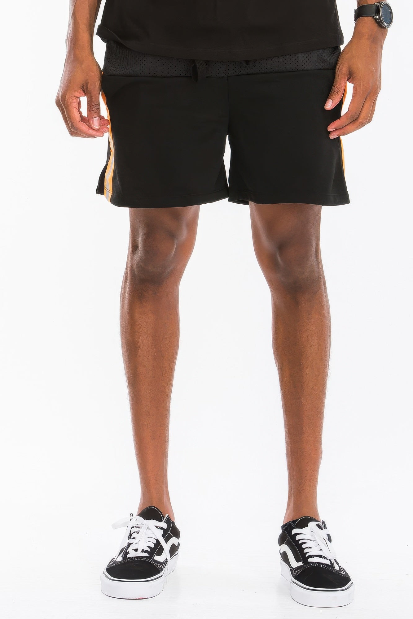 Reflective Half Mesh With Lining Shorts - That Janis Style