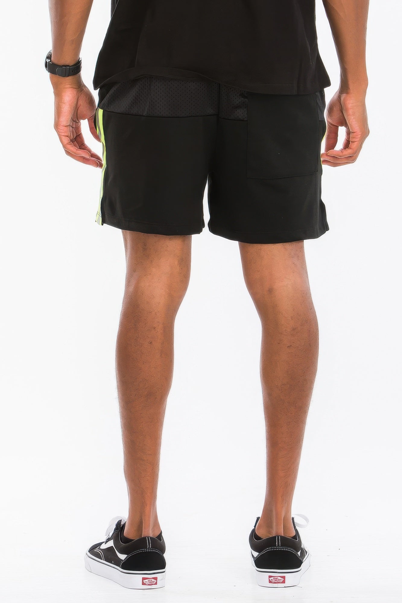 Reflective Half Mesh With Lining Shorts - That Janis Style