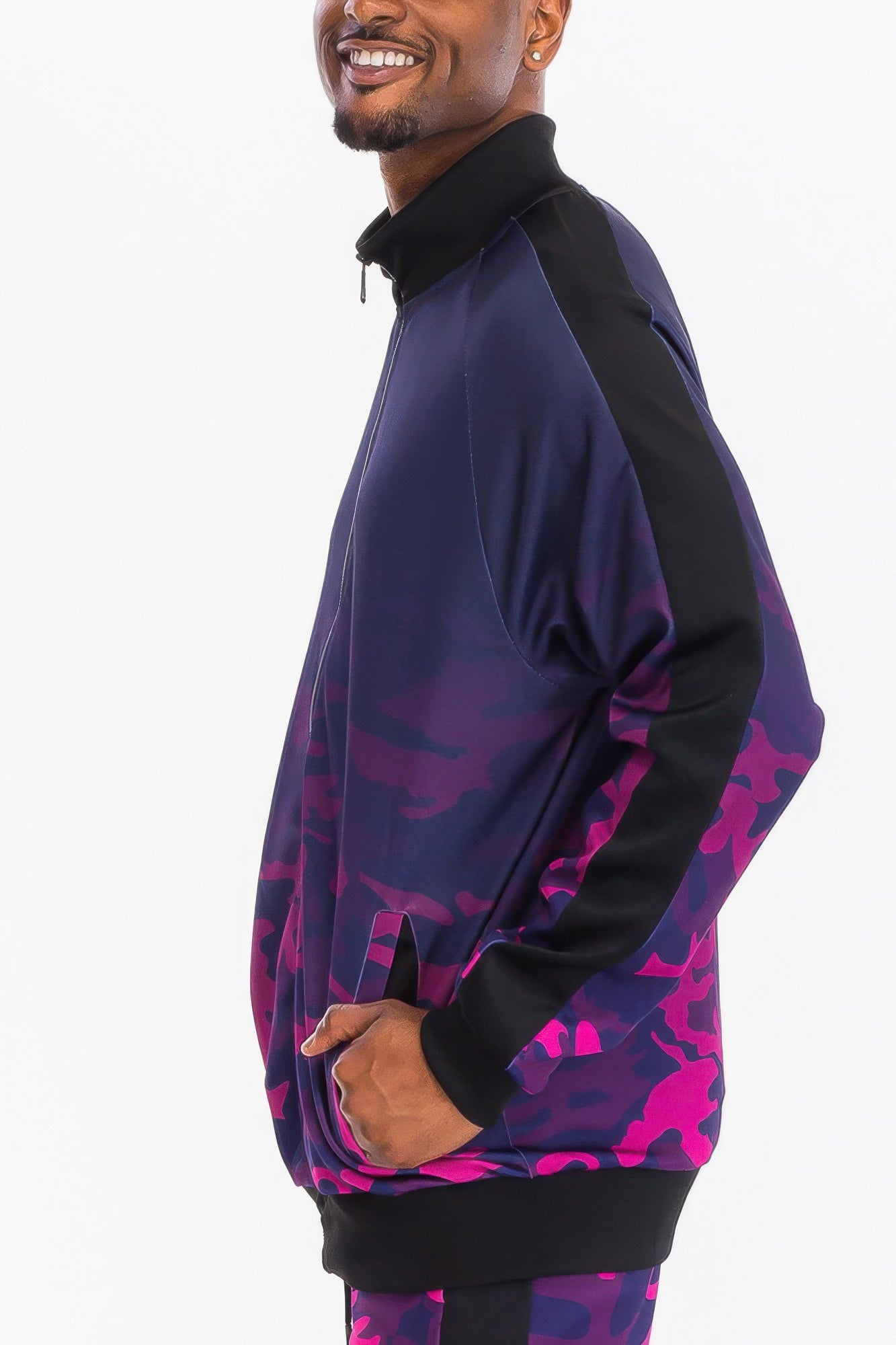 Mens Camo Ombre Track Jacket - That Janis Style
