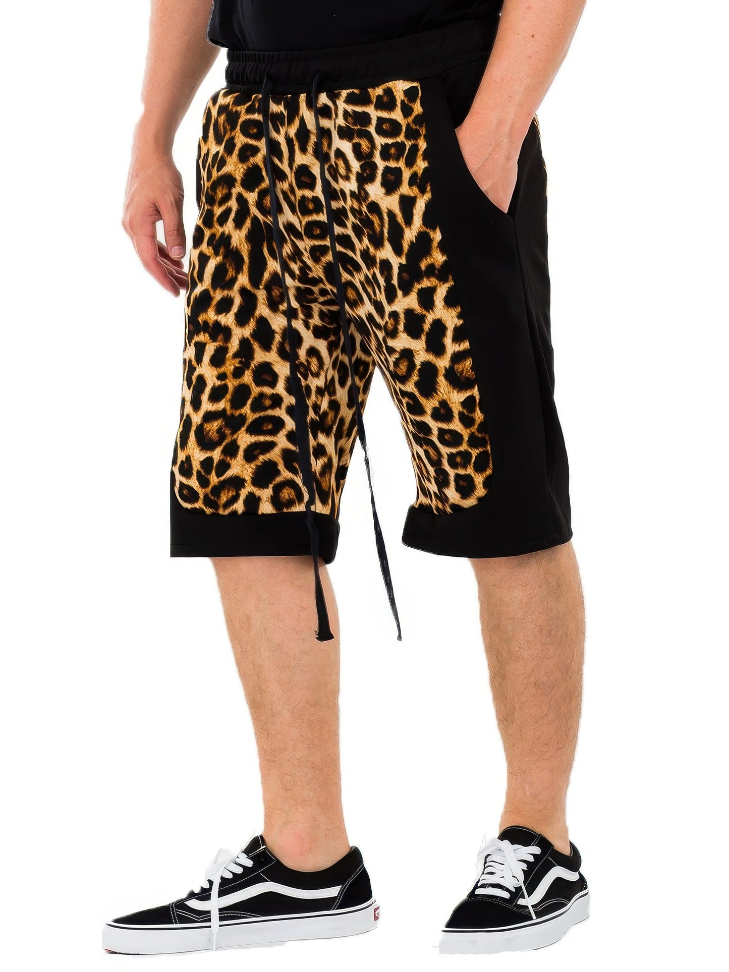 Cheetah Contrast Shorts - That Janis Style
