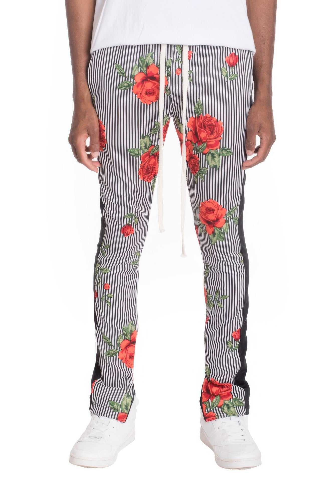 Flower Stripes Track Pants - That Janis Style