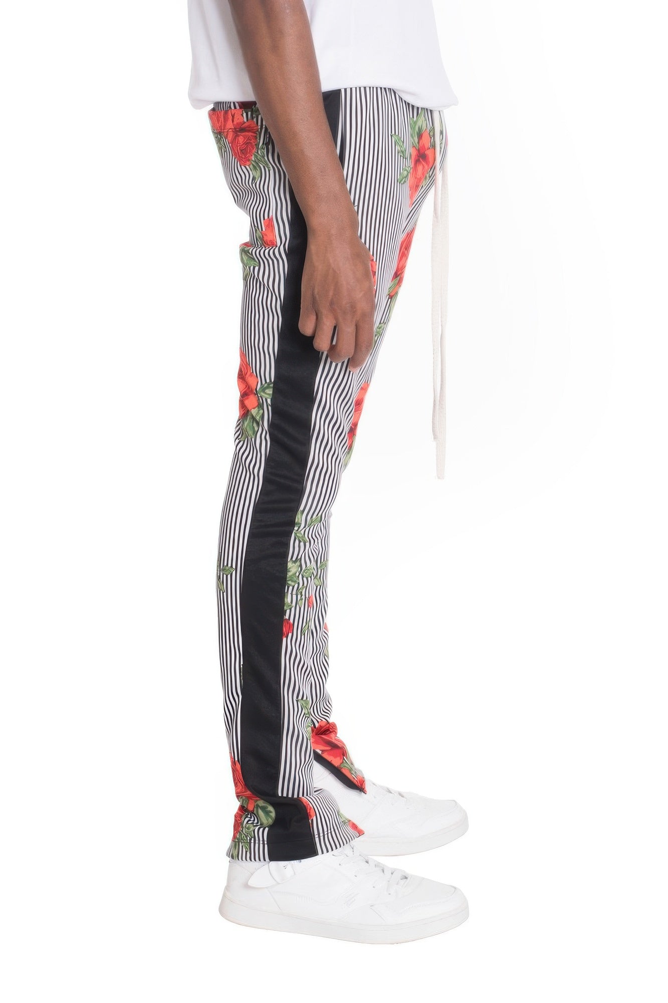 Flower Stripes Track Pants - That Janis Style