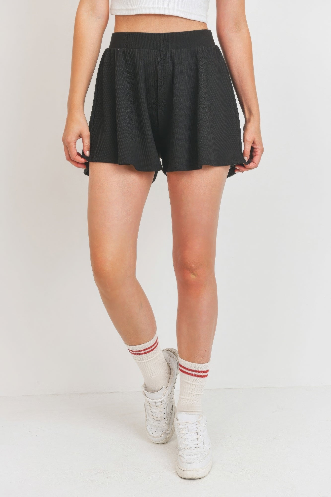 Flounce Shorts Micro Waffle - That Janis Style