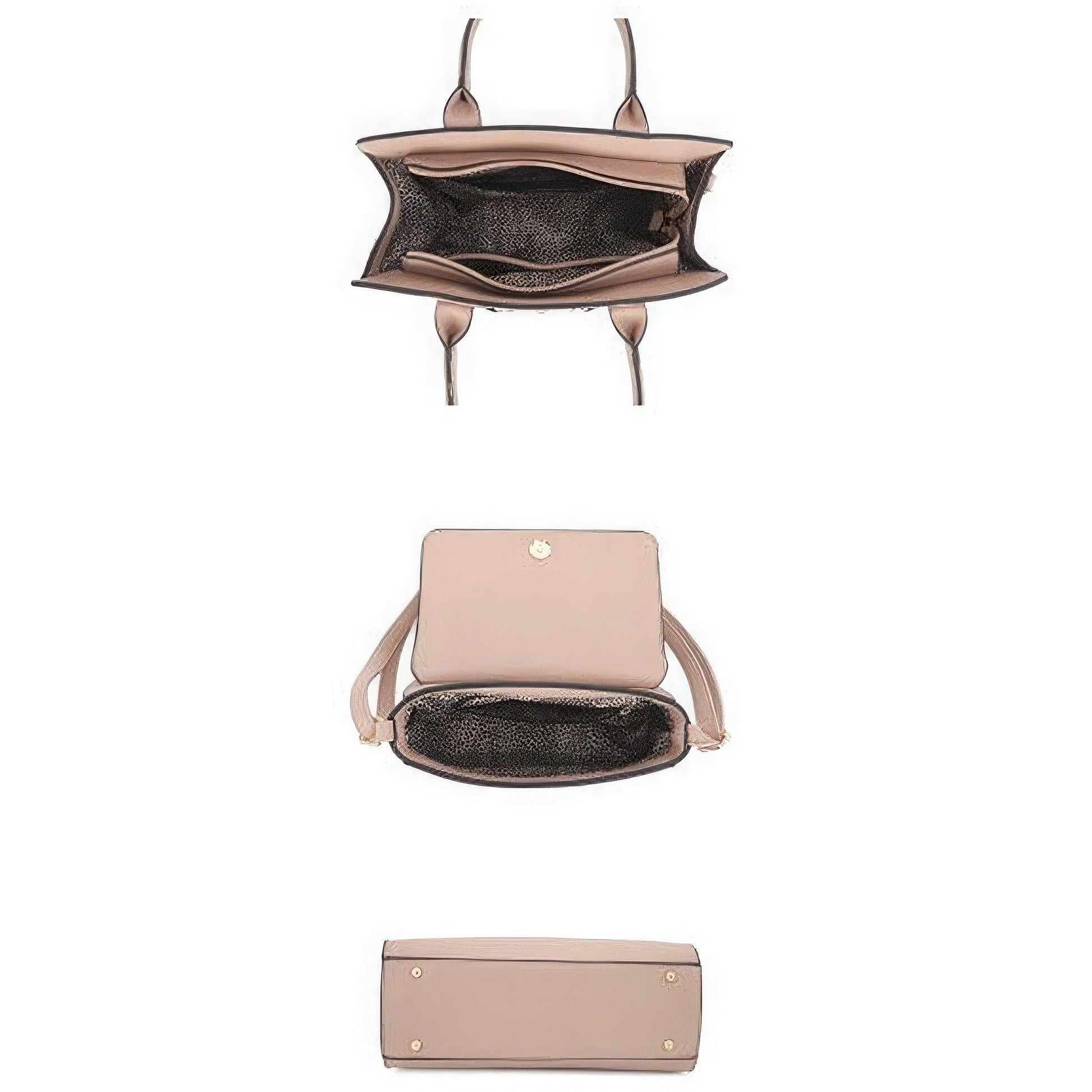2in1 Matching Design Handle Satchel With Crossbody Bag - That Janis Style