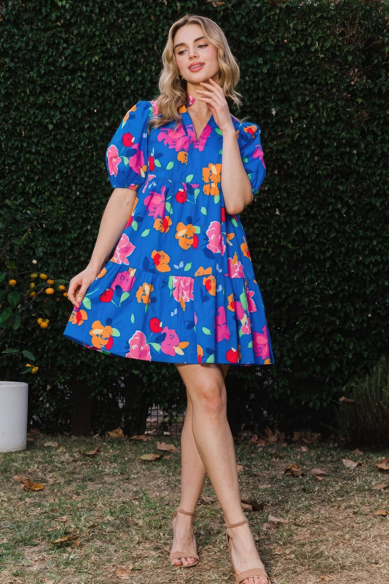 Floral Printed Tiered Mini Dress - That Janis Style