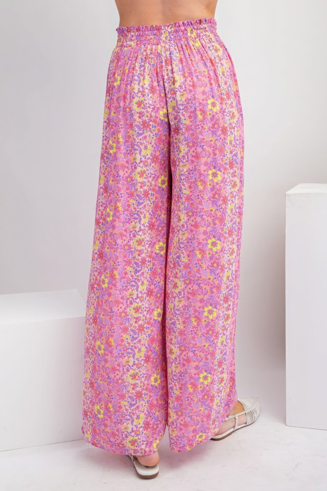 Floral Print Gauze Palazzo Pants - That Janis Style