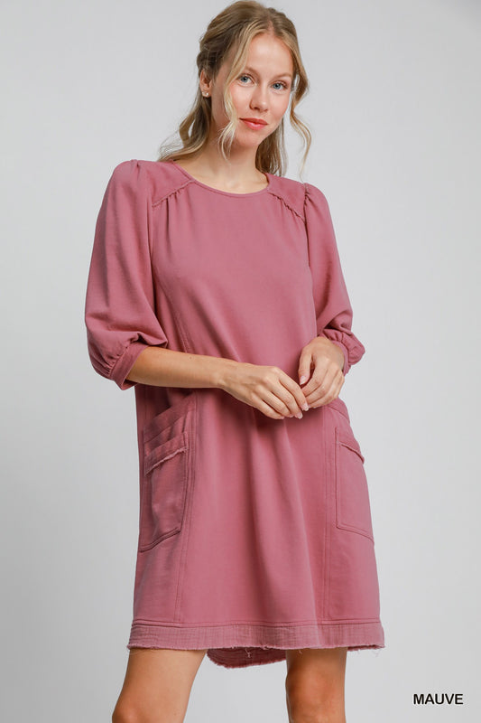 French Terry Mini Dress - That Janis Style