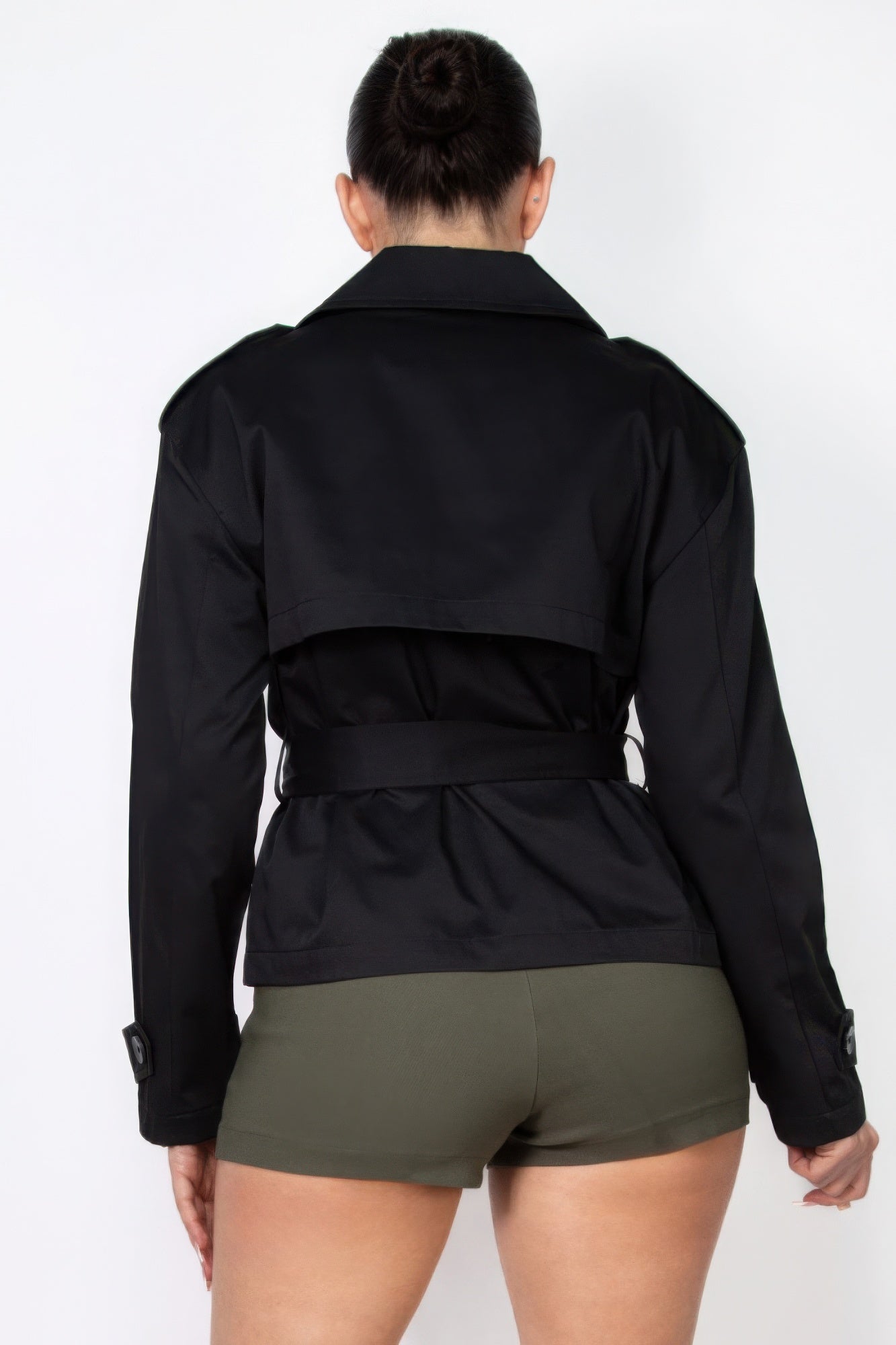 Double-breasted Waist-tie Trench Coat - That Janis Style