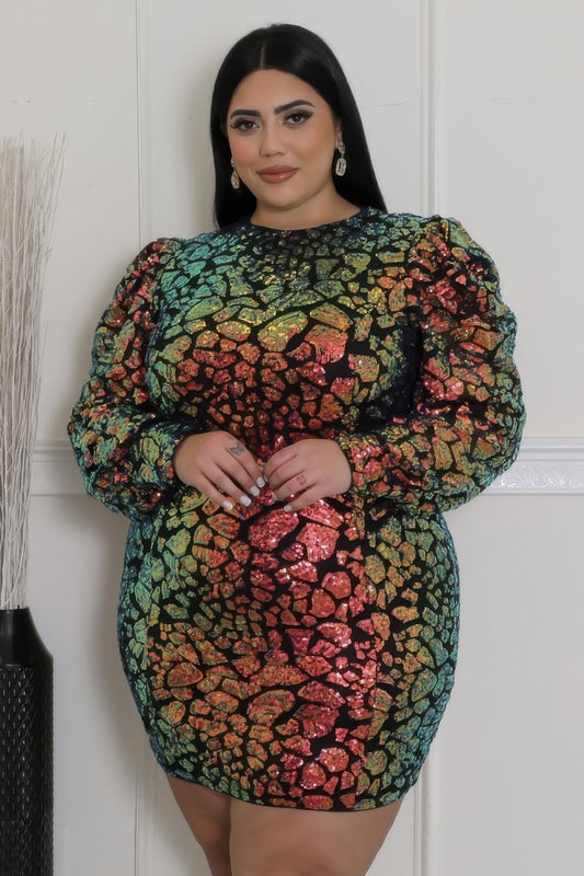 Non-stretch Round Neckline Dress - That Janis Style