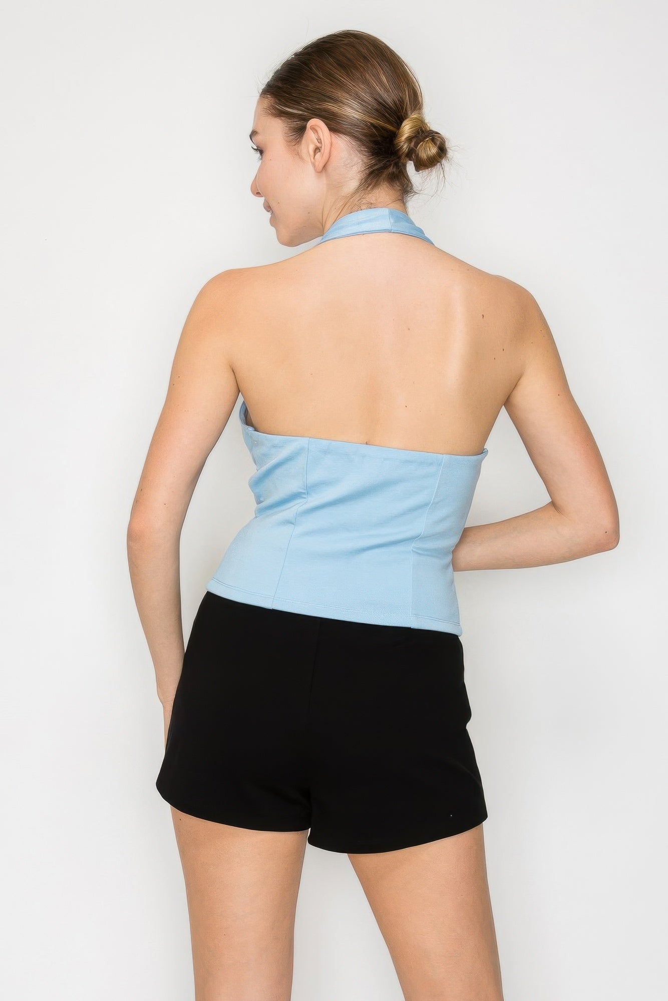 Halter Neck Buckled Open-back Top - That Janis Style
