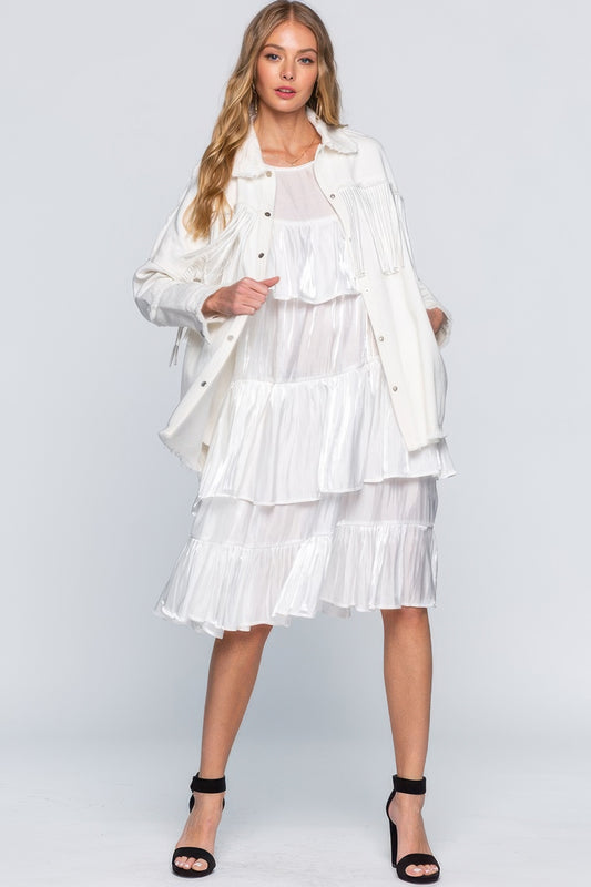 Ruffle Midi Dress - That Janis Style