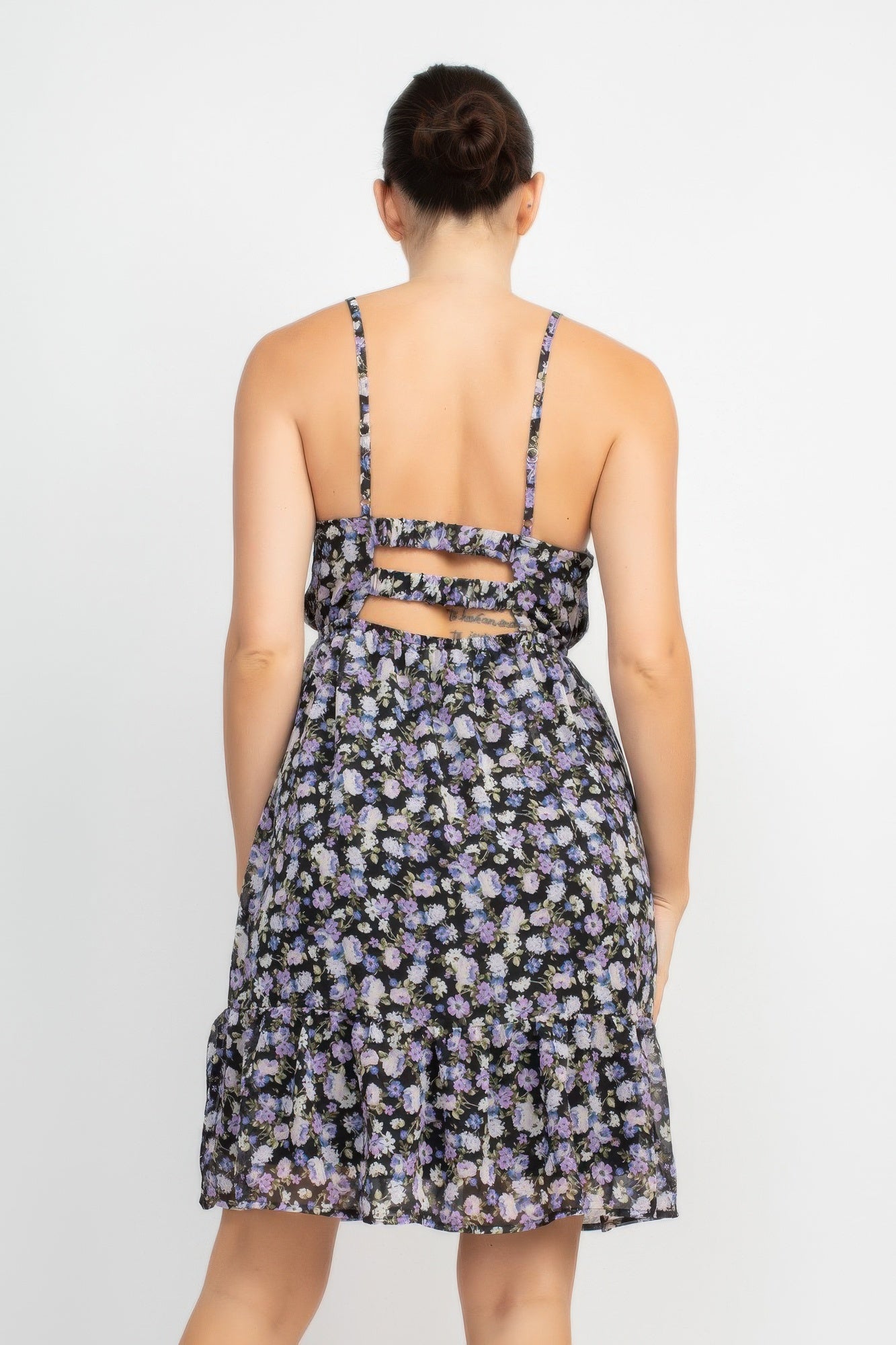 Double Strap Back Mini Dress - That Janis Style