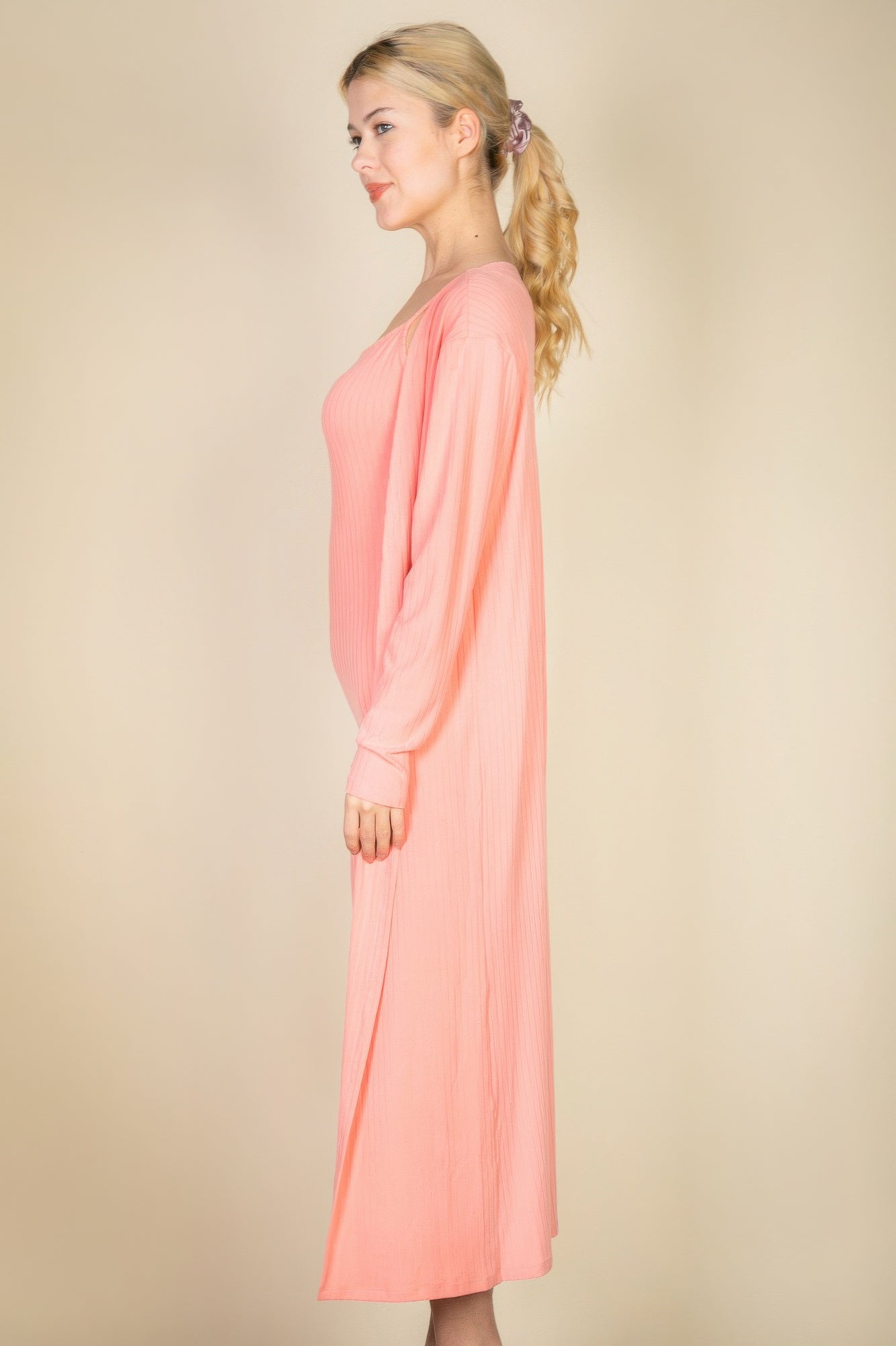 Ribbed Cardigan & Cami Midi Bodycon Dress - That Janis Style