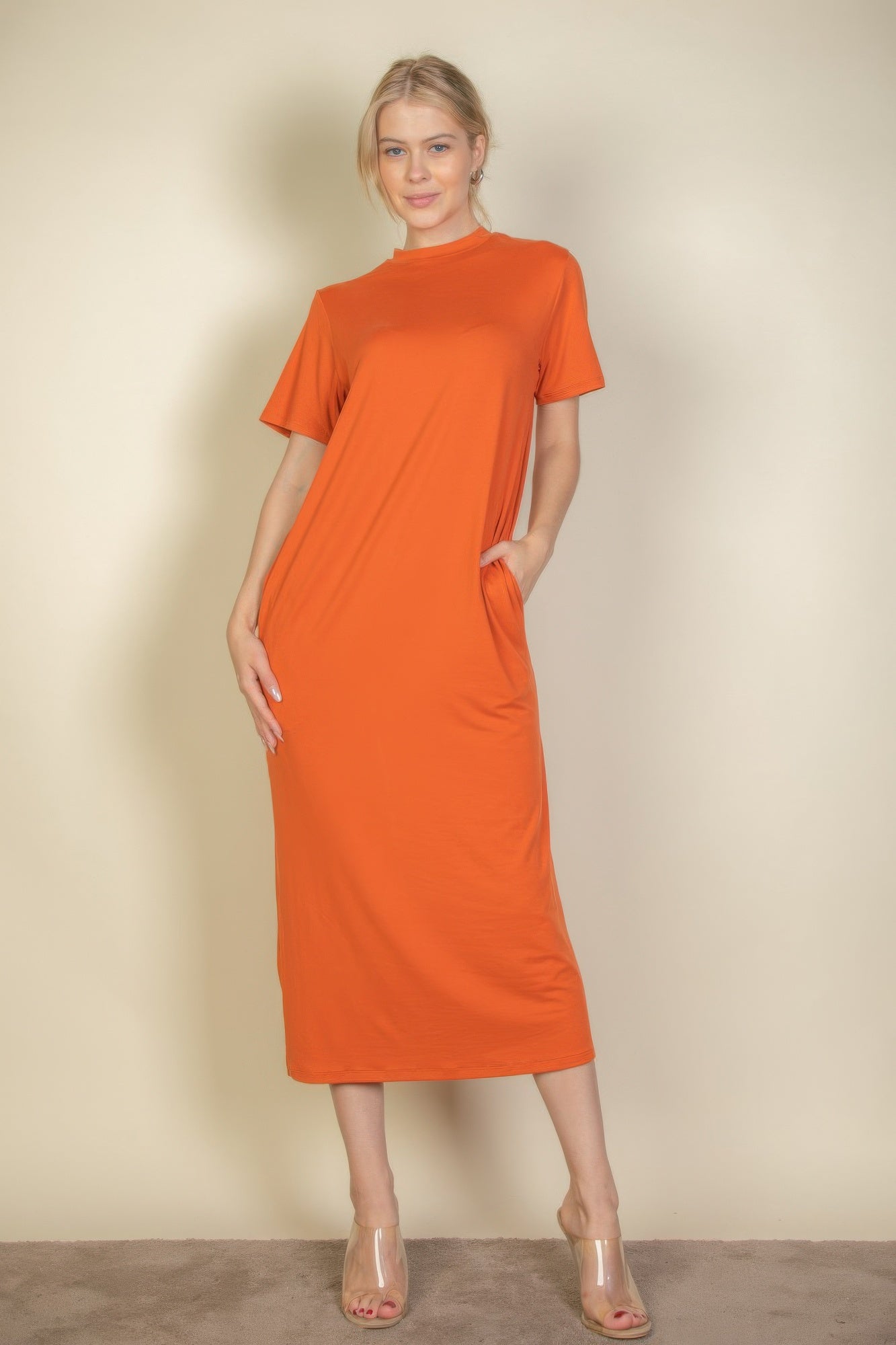 Side Pocket Tee Dress - That Janis Style