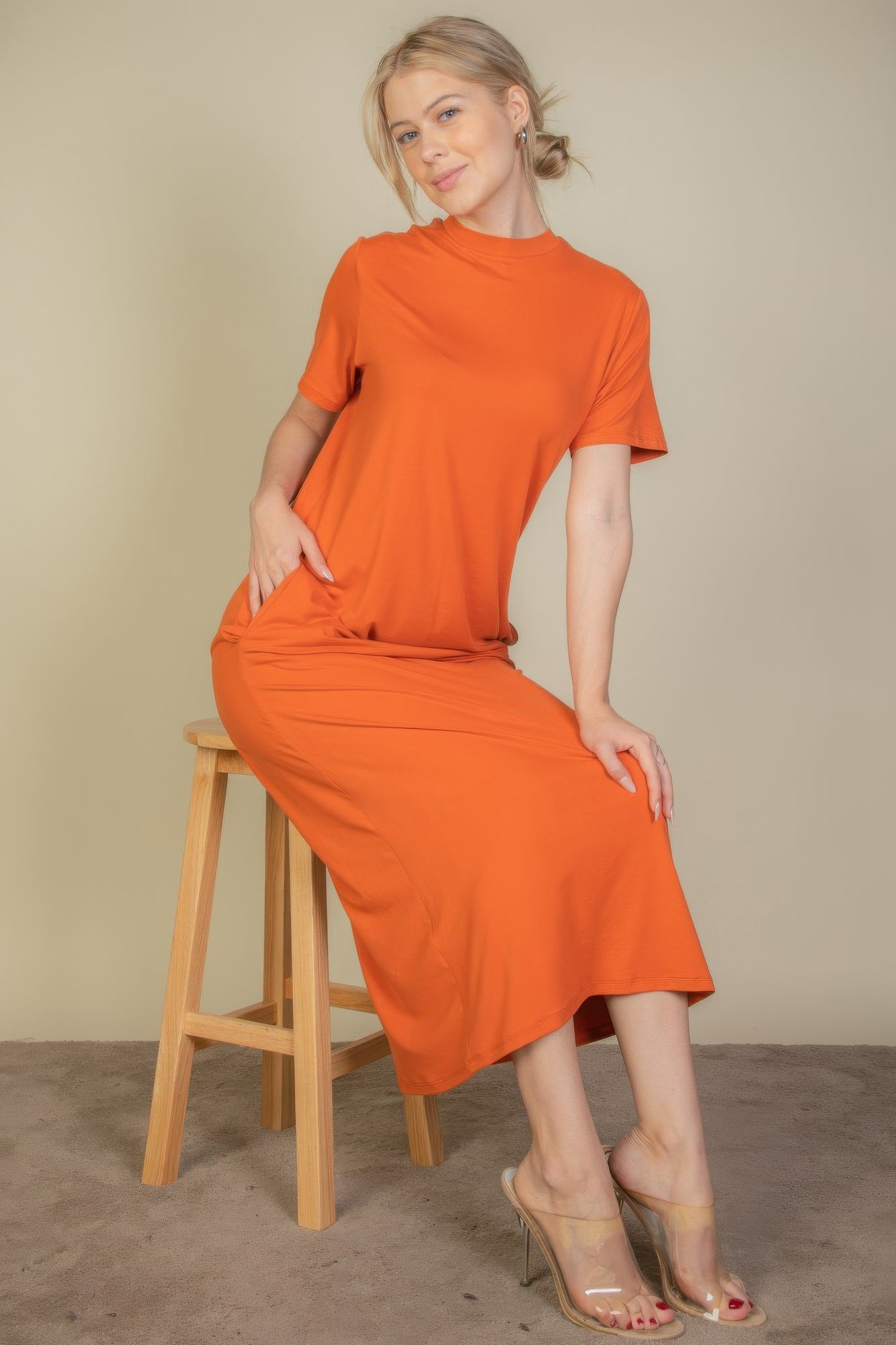 Side Pocket Tee Dress - That Janis Style