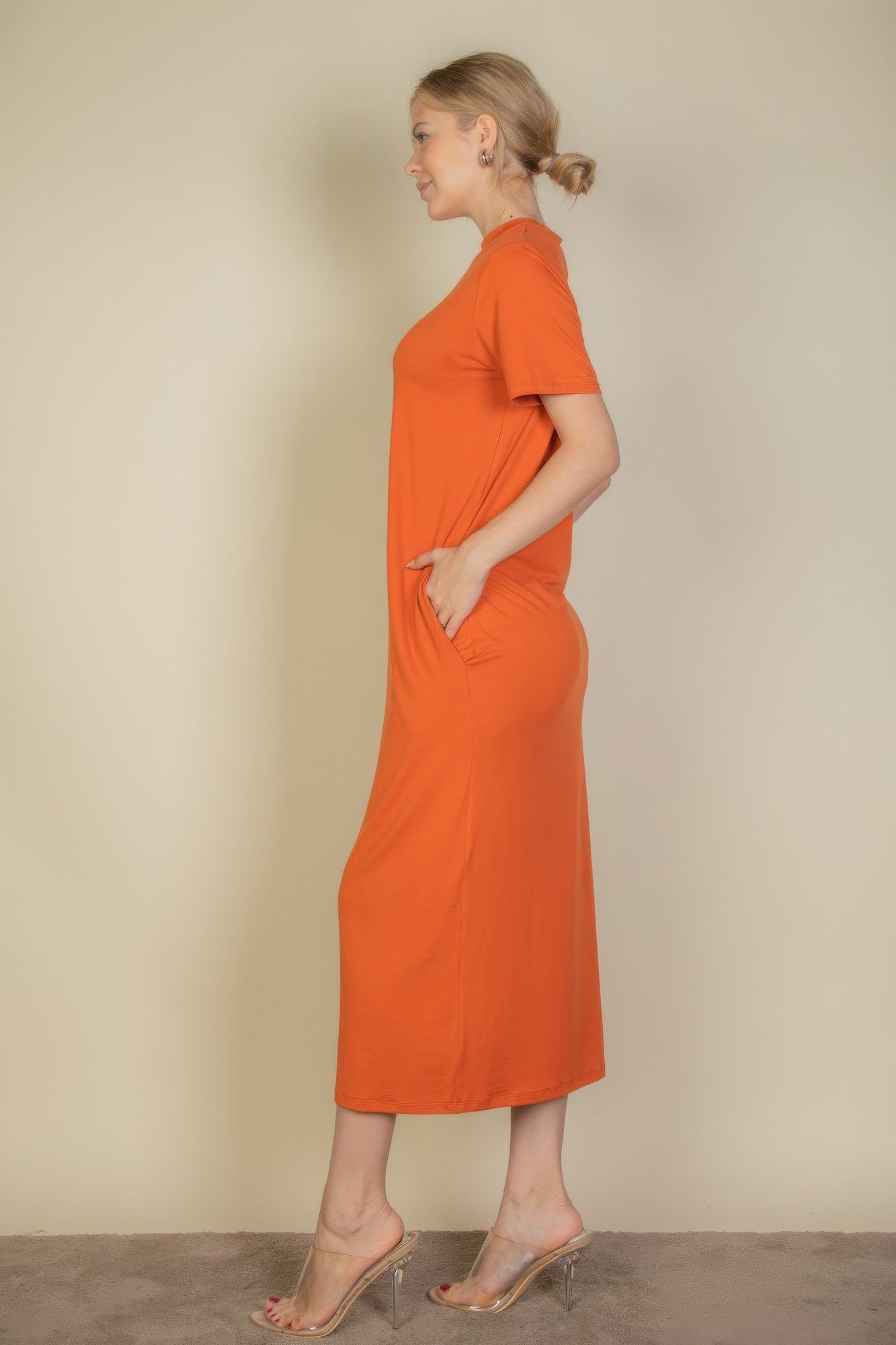 Side Pocket Tee Dress - That Janis Style