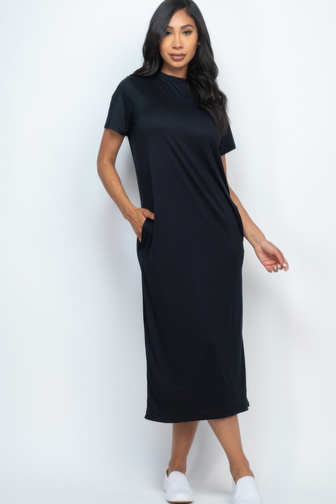 Side Pocket Tee Dress - That Janis Style