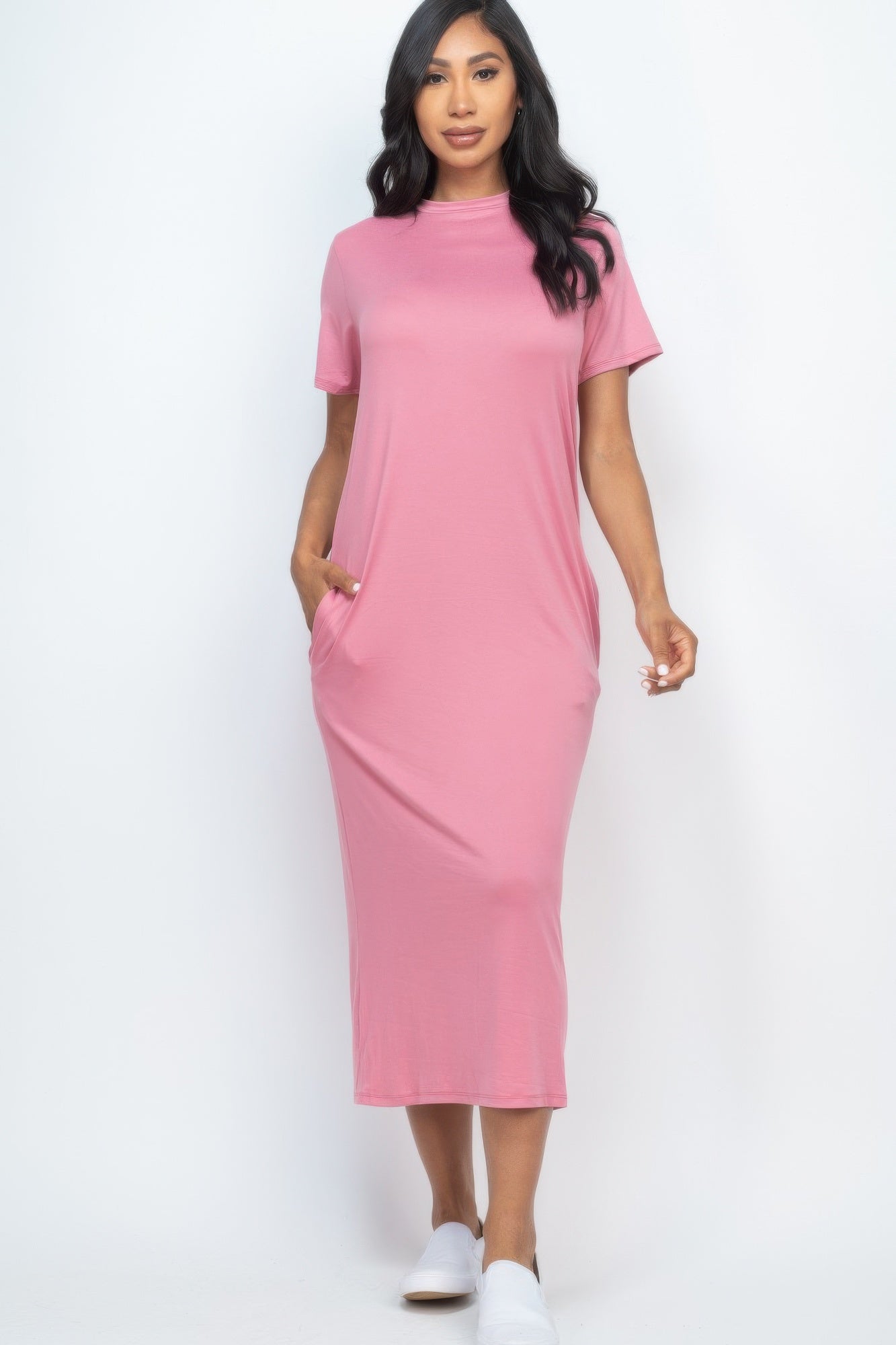 Side Pocket Tee Dress - That Janis Style
