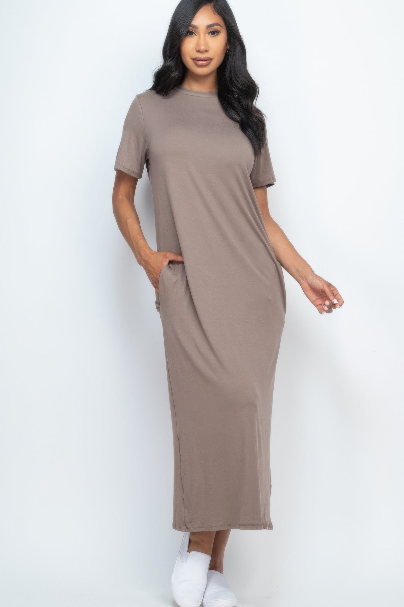 Side Pocket Tee Dress - That Janis Style