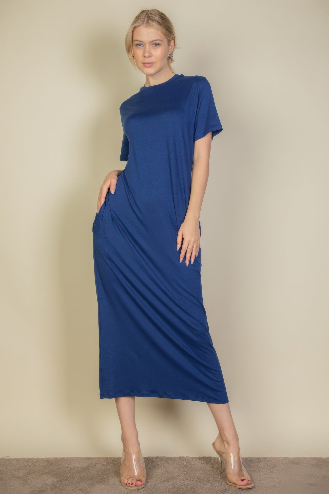 Side Pocket Tee Dress - That Janis Style