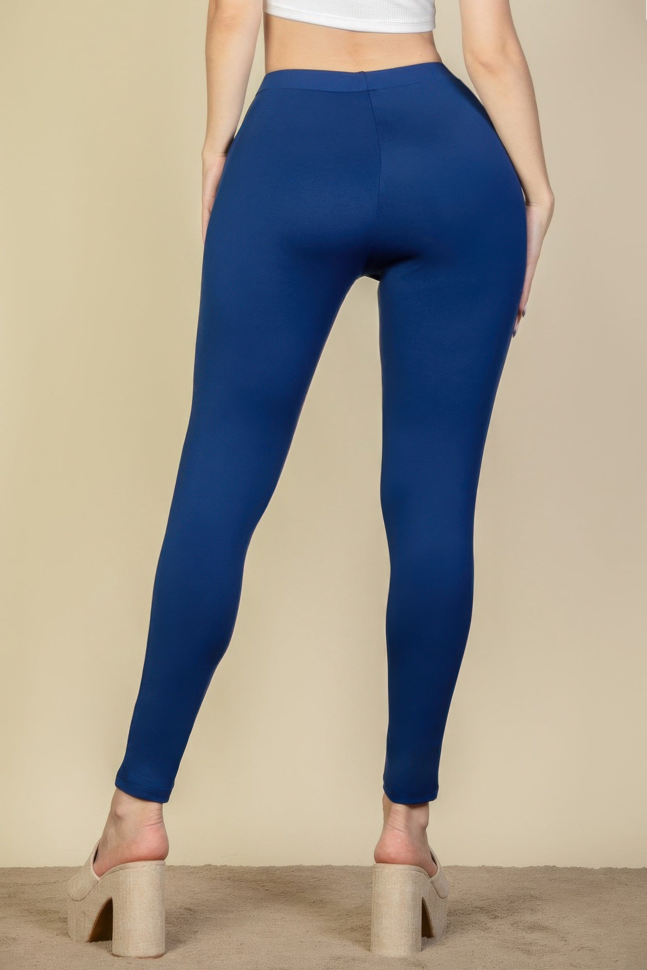 Solid High Waist Legging - That Janis Style