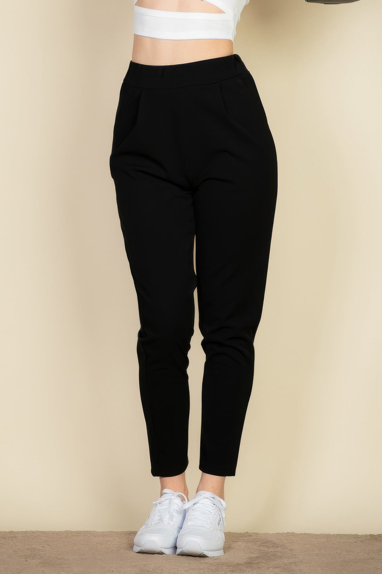 Pleat Front Tapered Trousers - That Janis Style