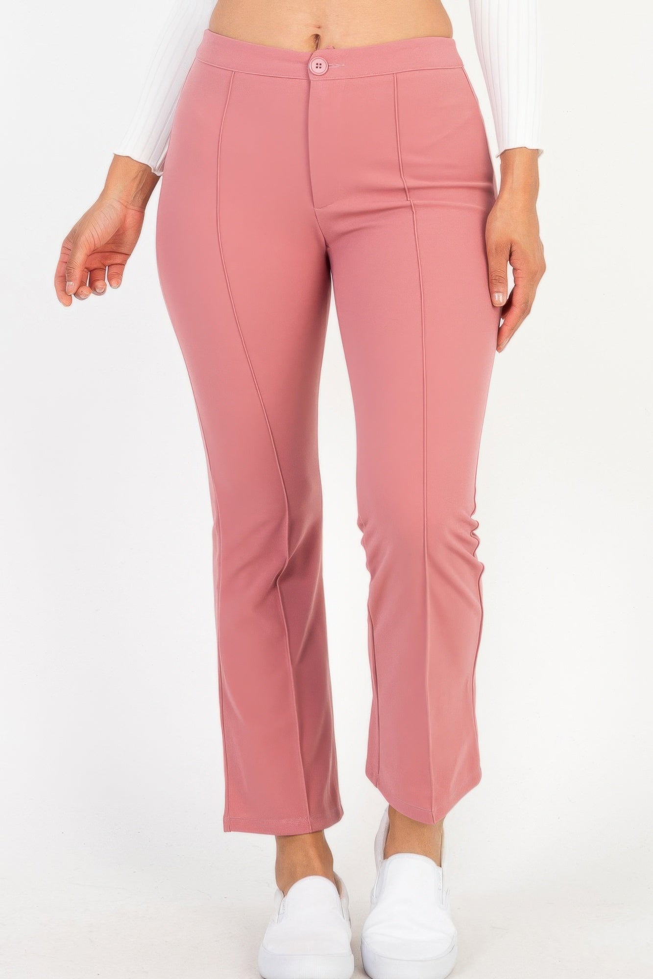 High Waist Knit Flare Pants - That Janis Style