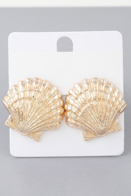 Majestic Clamshell Earrings - That Janis Style