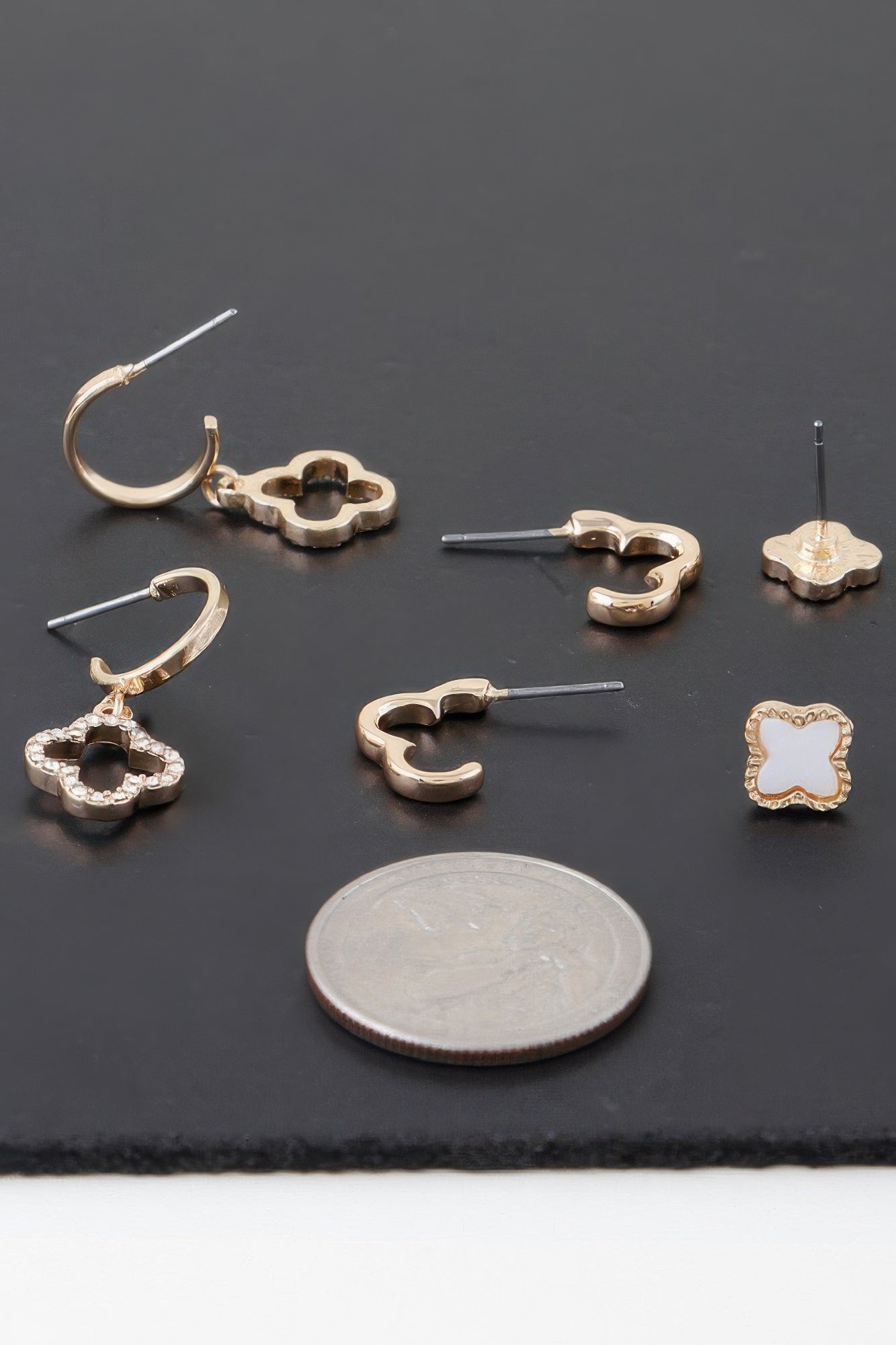 Multi Clover Earrings Set - That Janis Style