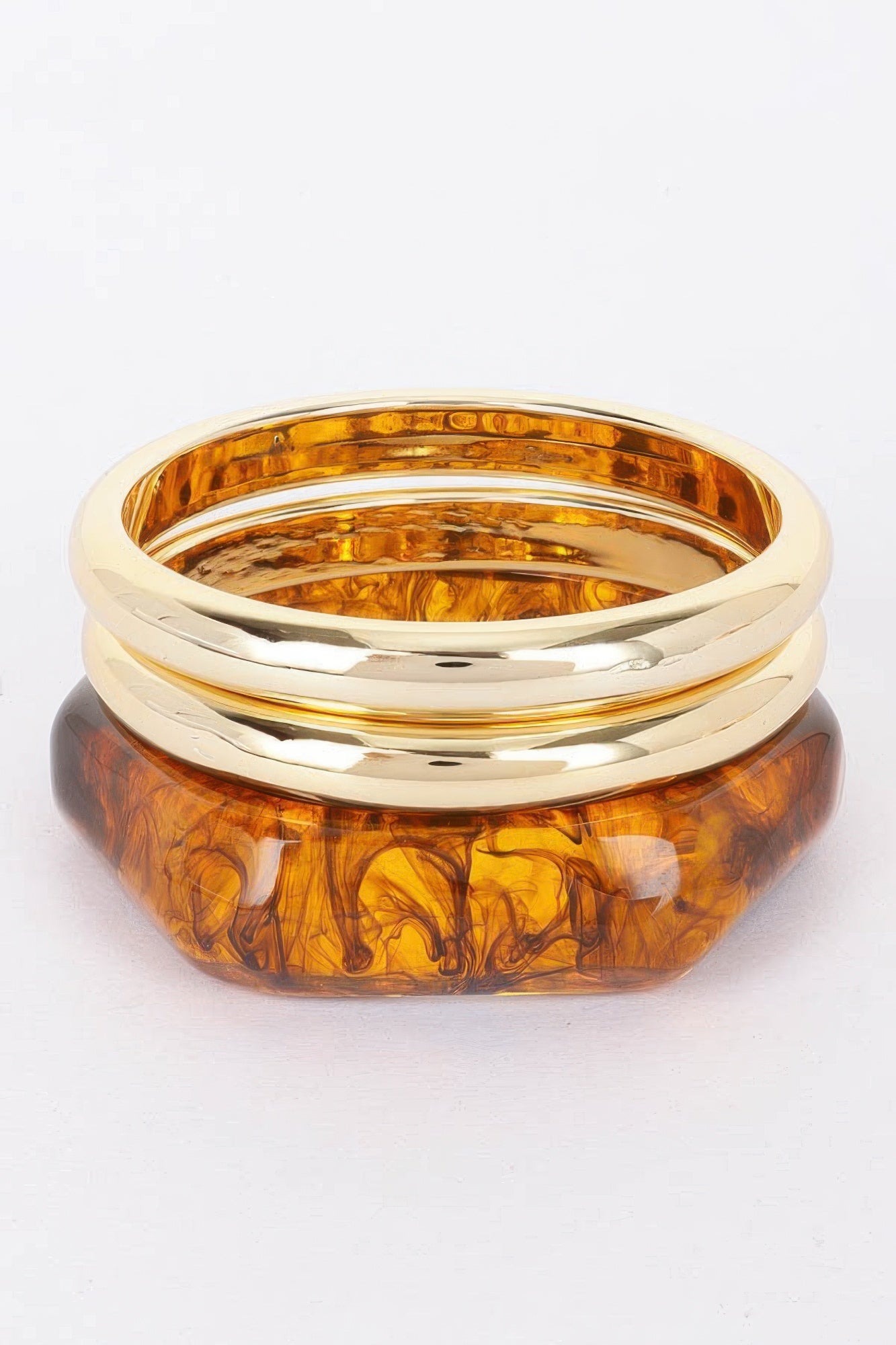 Multi Resin And Ccb Bangle Bracelet - That Janis Style