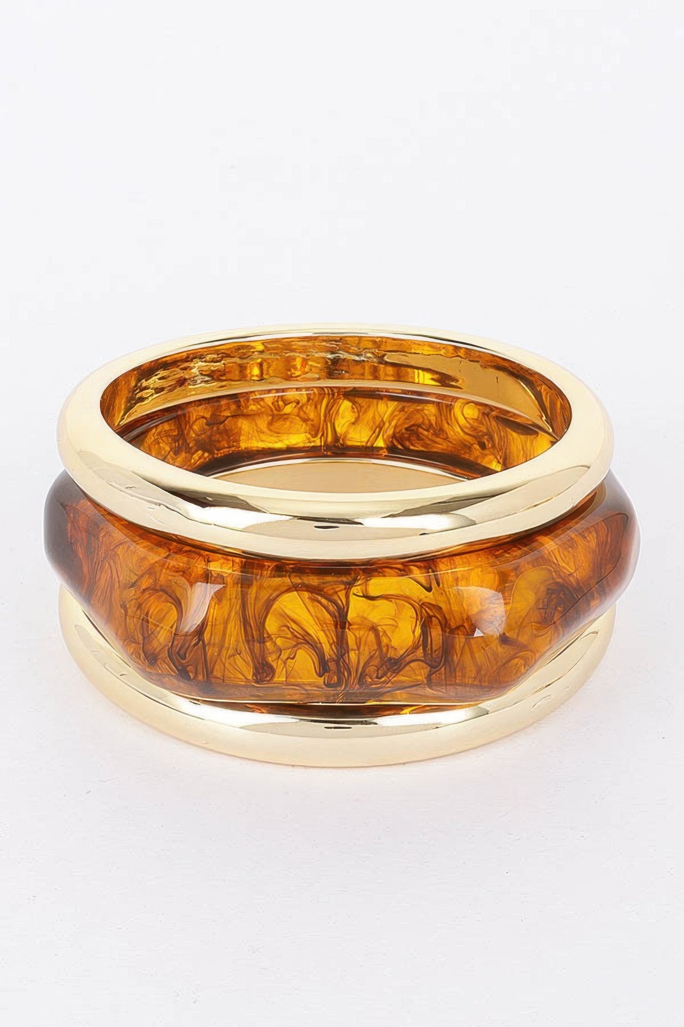 Multi Resin And Ccb Bangle Bracelet - That Janis Style