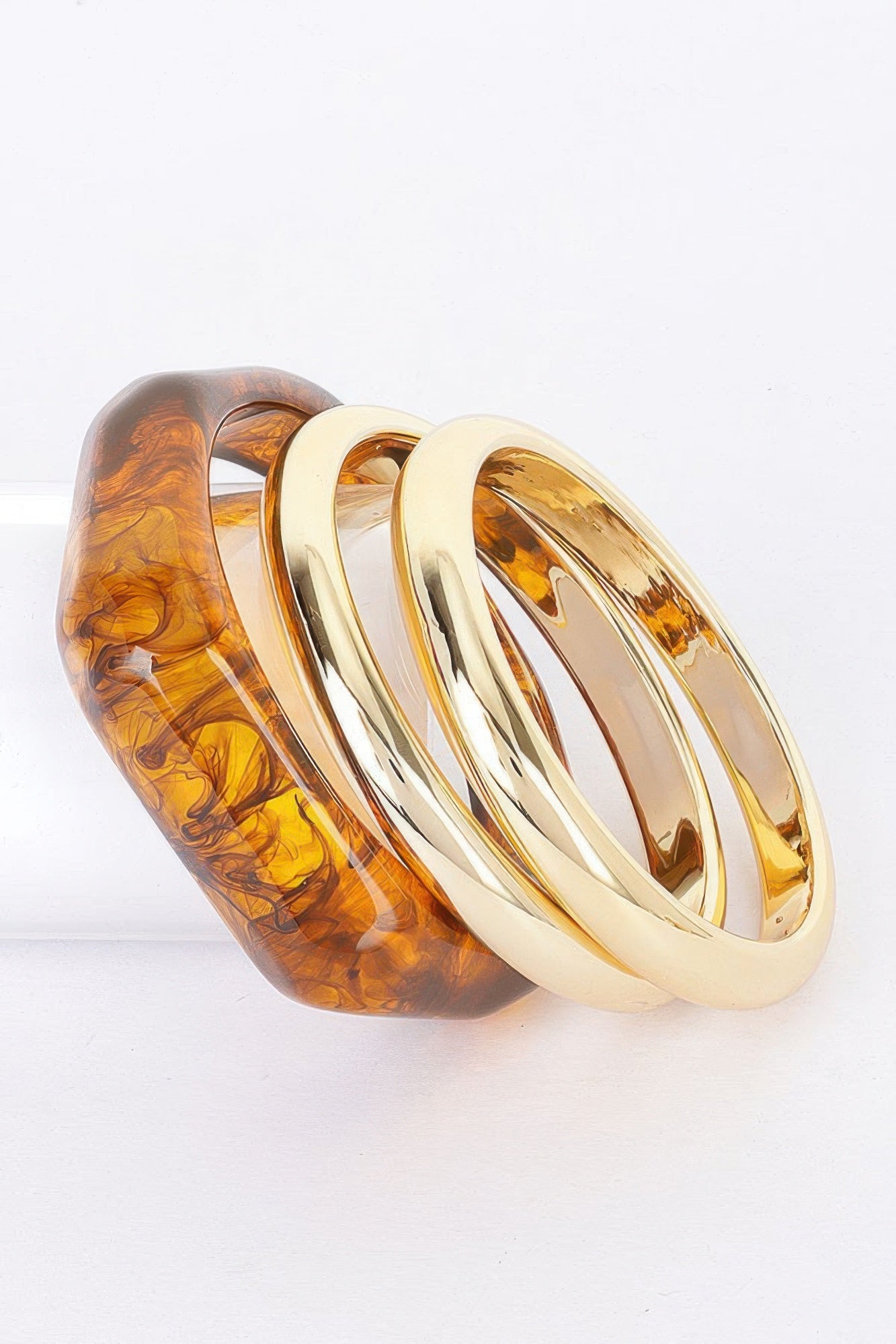 Multi Resin And Ccb Bangle Bracelet - That Janis Style