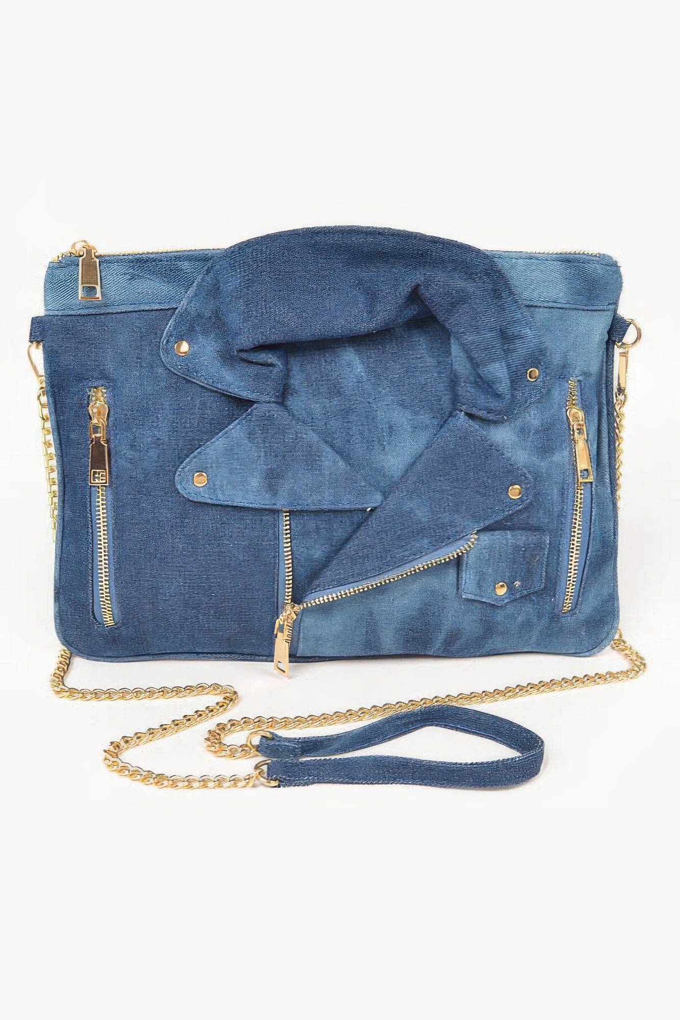 Denim Jacket Crossbody Clutch - That Janis Style