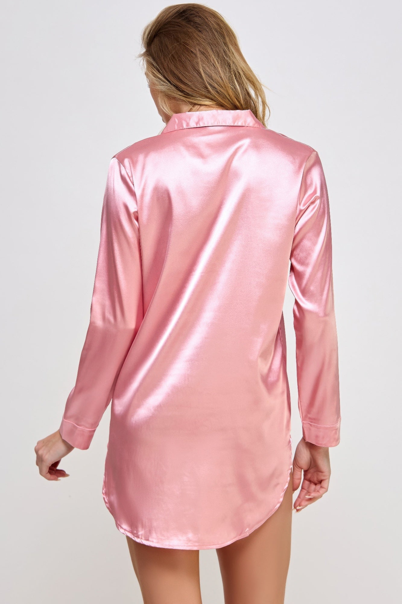 Kimberly Satin Sleepshirt - That Janis Style