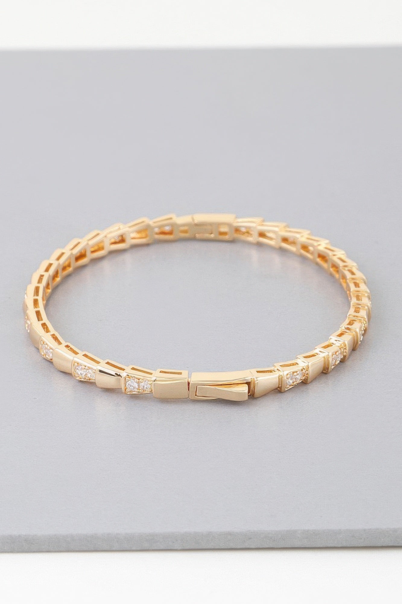 Bejeweled Snake Scale Bracelet - That Janis Style