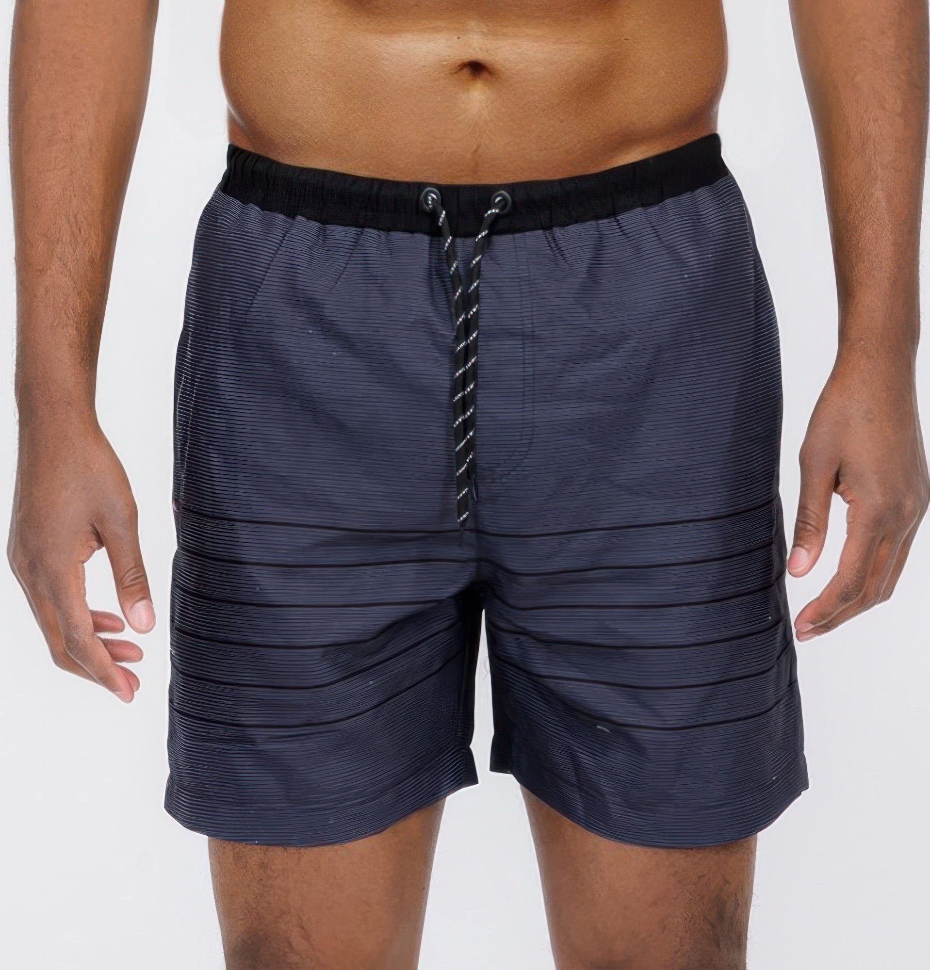 Blue Stripes Swim Shorts - That Janis Style
