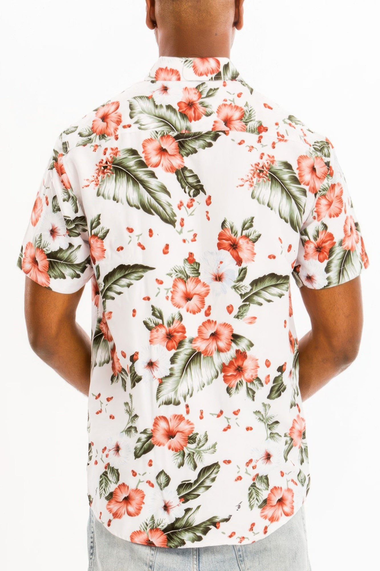 Hawaiian Print Button Down Shirt - That Janis Style